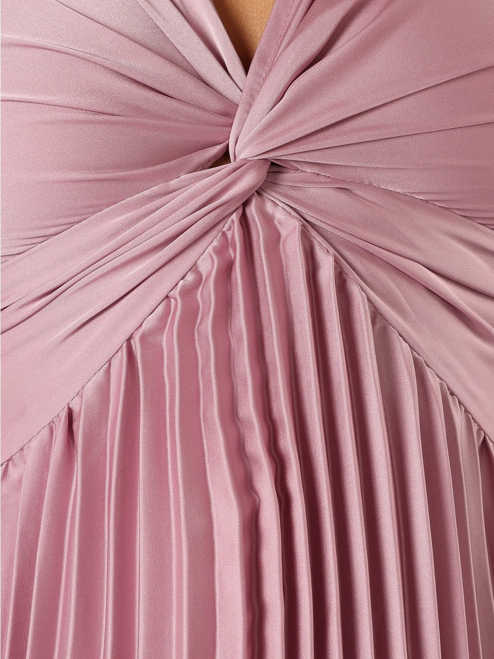 NWOT Dusty Rose Pleated Flutter Sleeve Midi Dress - Picture 3 of 15